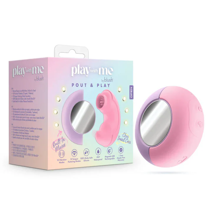 Play With Me Pout & Play Clitoral Vibrator by Blush