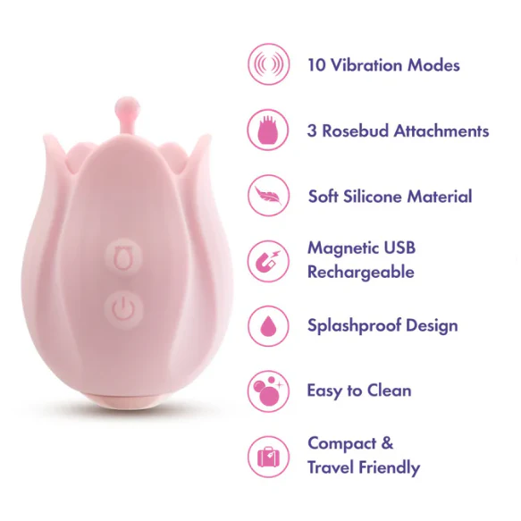 Play With Me Romantic Rose Vibrator by Blush - Image 2