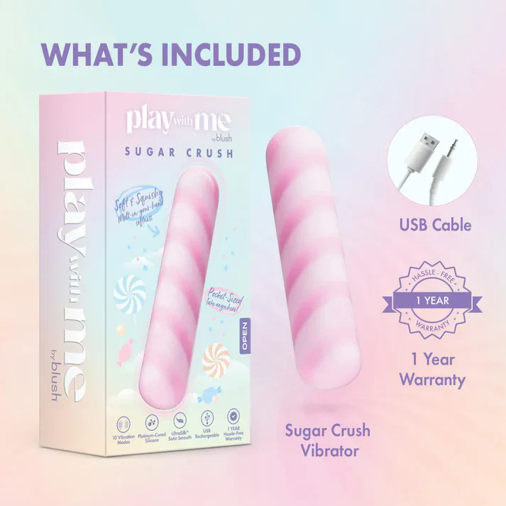 Play With Me Sugar Crush Vibrating Bullet by Blush