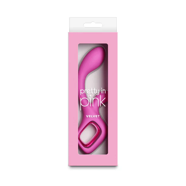 Pretty in Pink Velvet Clitoral Stimulation Vibrator by Ns Novelties