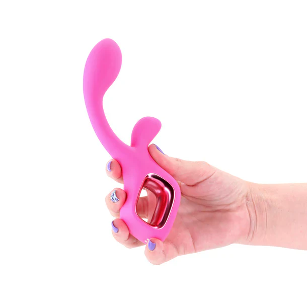 Pretty in Pink Velvet Clitoral Stimulation Vibrator by Ns Novelties - Image 2