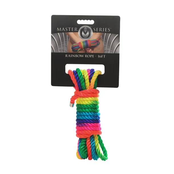 Rainbow Shibari Bondage Rope by Master Series - Image 2