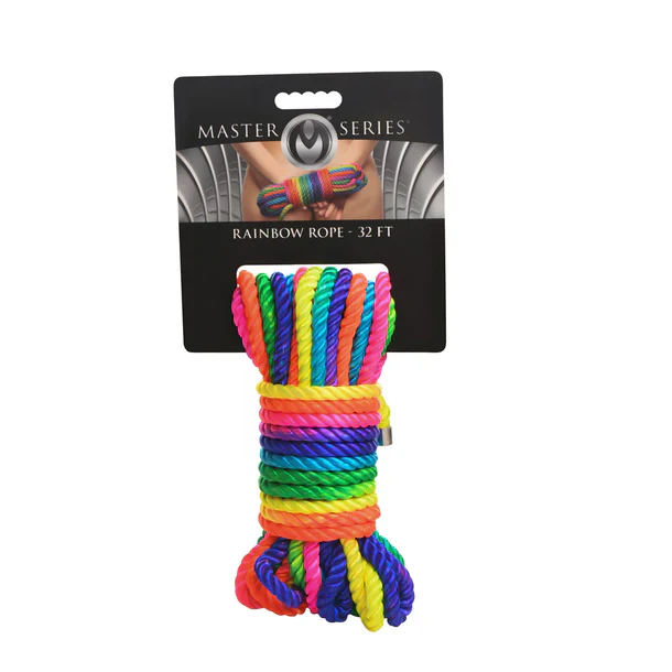 Rainbow Shibari Bondage Rope by Master Series - Image 3