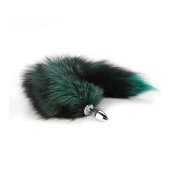 Real Fox Tail Anal Plug Small by XR