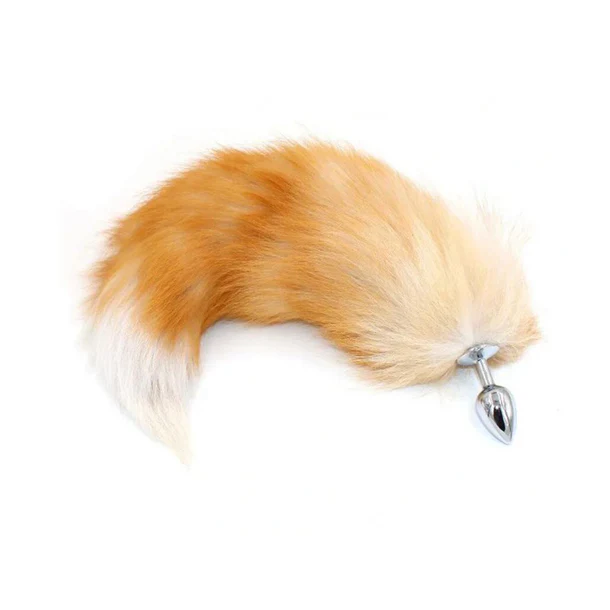 Real Fox Tail Anal Plug Small by XR - Image 3