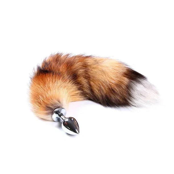 Real Fox Tail Anal Plug Small by XR - Image 4
