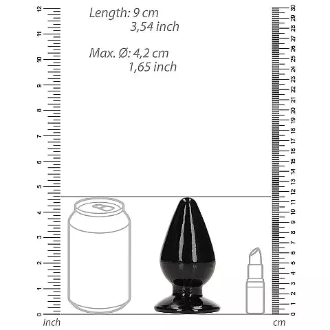 Realrock Crystal Clear Anal Plug 4.5" by Shots - Image 5