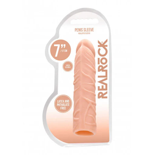 Realrock Realistic Penis Extension 7" by Shots