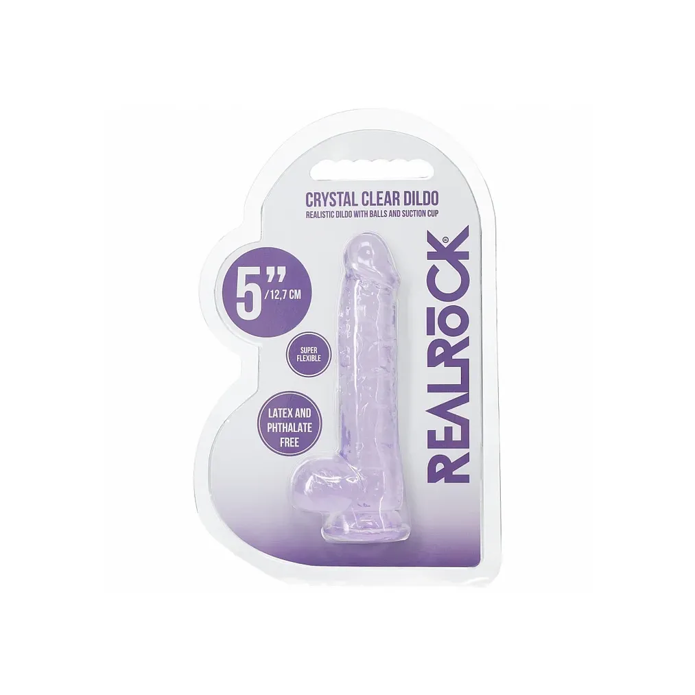 Realrock Realistic Dildo with Balls 5" by Shots - Image 3