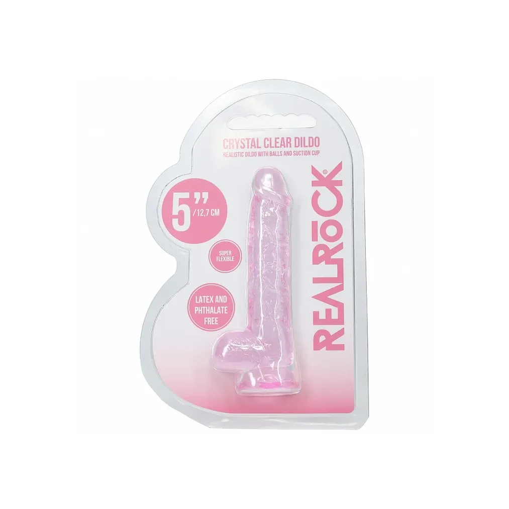 Realrock Realistic Dildo with Balls 5" by Shots - Image 4