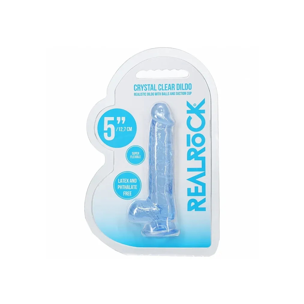 Realrock Realistic Dildo with Balls 5" by Shots - Image 5