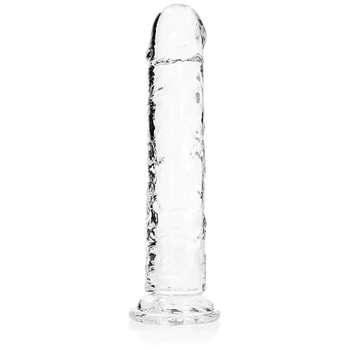 Realrock Crystal Clear Straight Dildo 8" by Shots