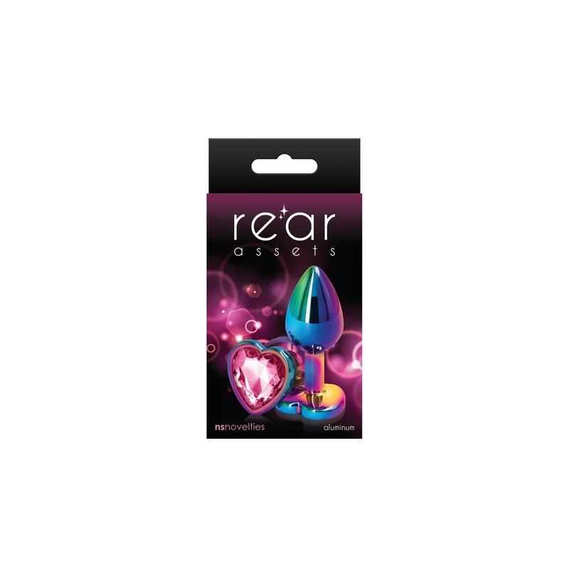 Rear Assets Aluminum Anal Plug Heart Small by NS Novelties