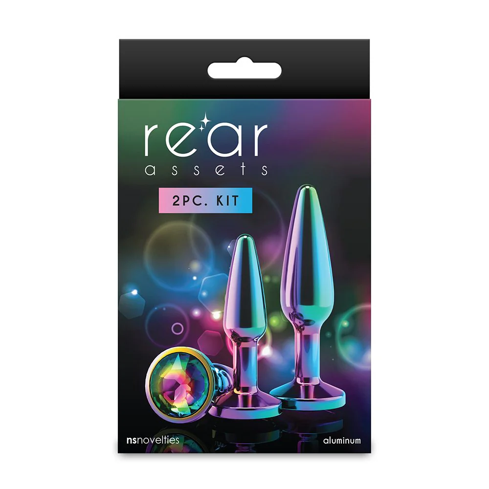 Rear Assets Tapered Anal Plug Kit Circle 2pk by NS Novelties