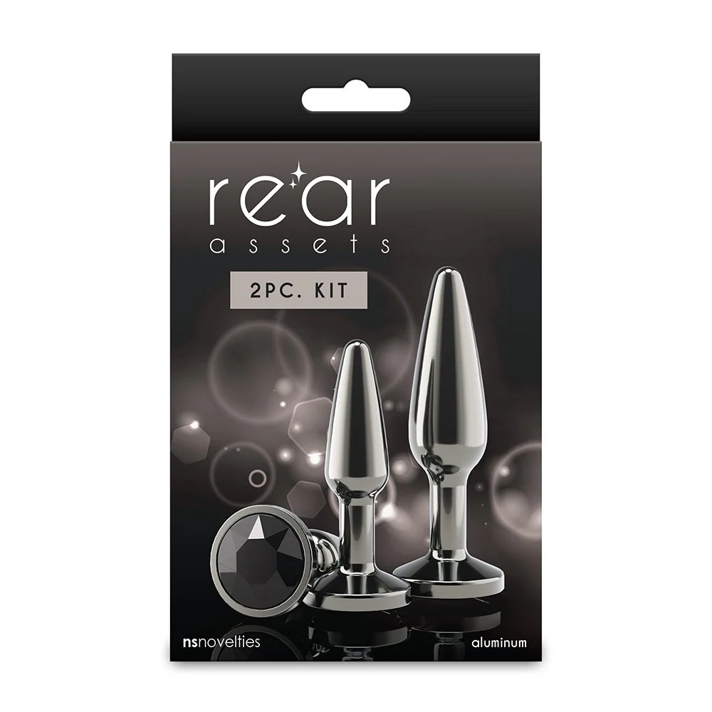 Rear Assets Tapered Anal Plug Kit Circle 2pk by NS Novelties - Image 2
