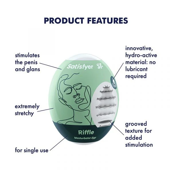 Riffle Masturbator Egg by Satisfyer - Image 3