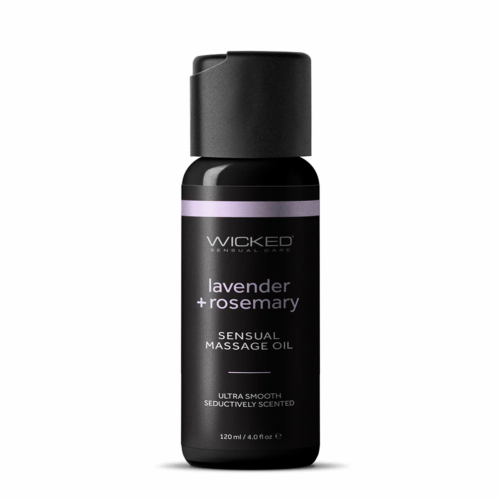 Sensual Massage Oil Lavender & Rosemary by Wicked