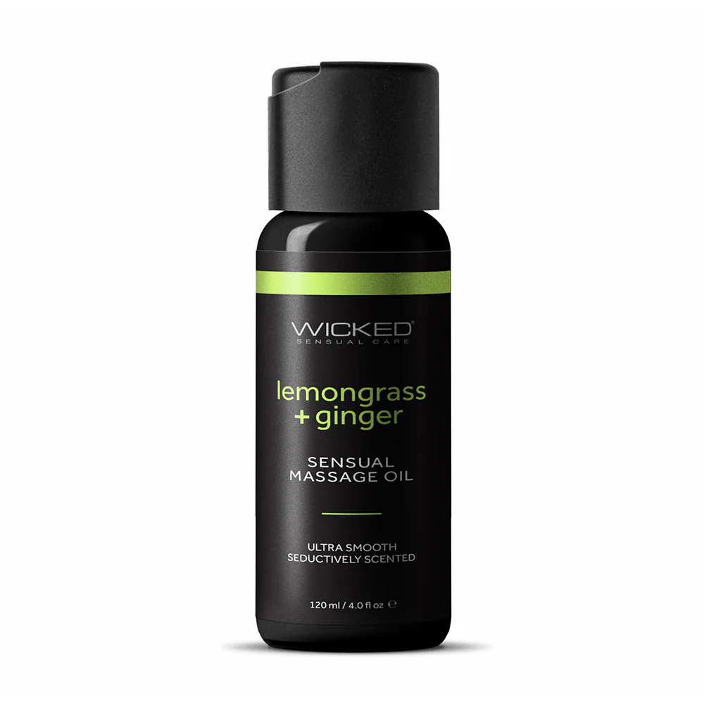 Sensual Massage Oil Lemongrass & Ginger by Wicked