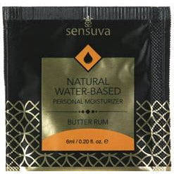 Butter Rum Natural Water Based Flavored Lubricant by Sensuva