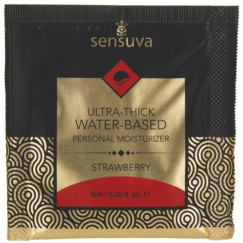 Strawberry Ultra Thick Water Based Flavored Lubricant by Sensuva