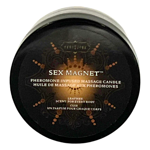 Kama Sutra Sex Magnet Pheromone Leather Scent Massage Candle
