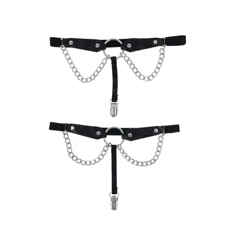 Sex & Mischief Chain Lace Garters by Sportsheets