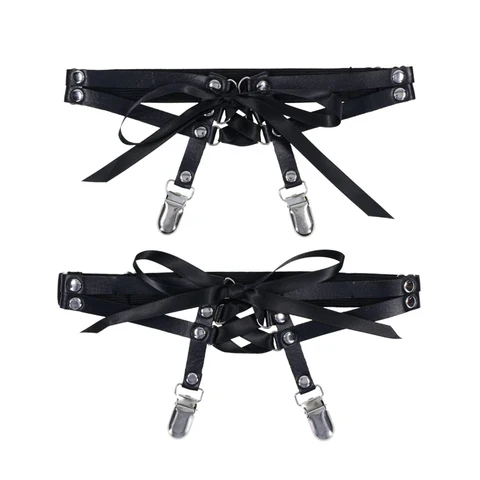 Sex & Mischief Laced Up Garters by Sportsheets