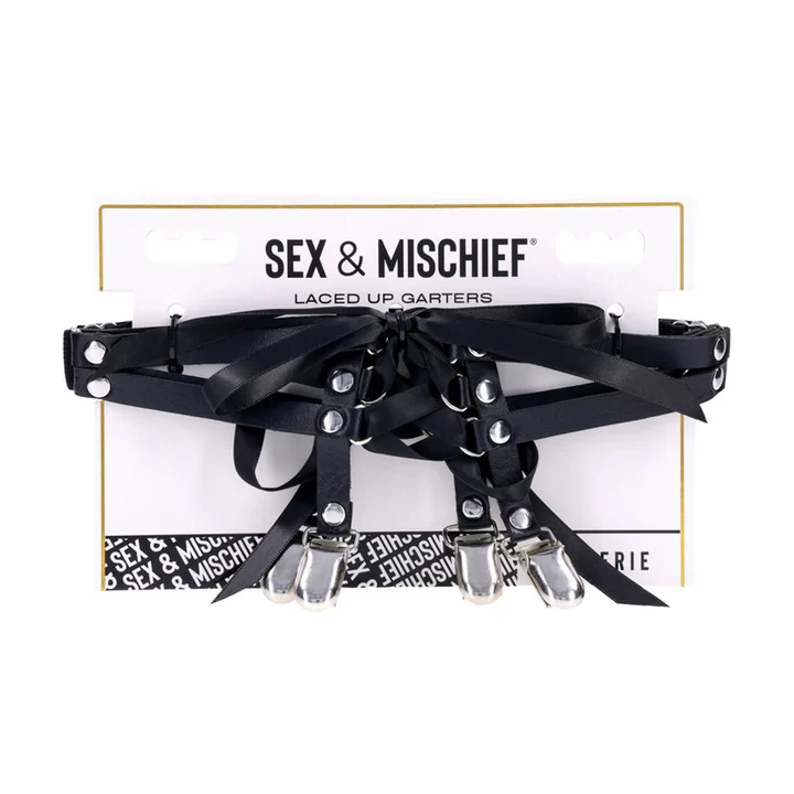 Sex & Mischief Laced Up Garters by Sportsheets - Image 2