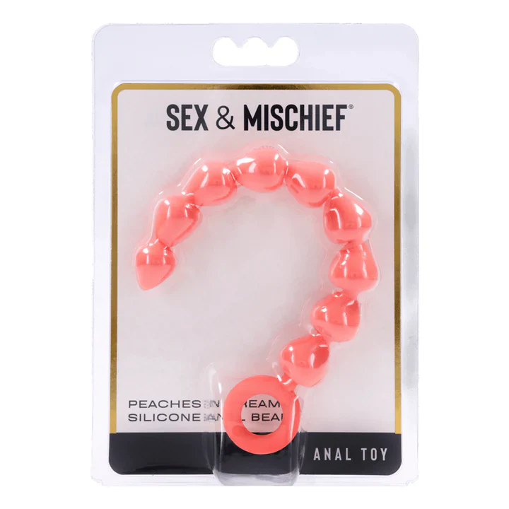 Sex & Mischief Peaches n Cream Anal Beads by Sport Sheets - Image 2
