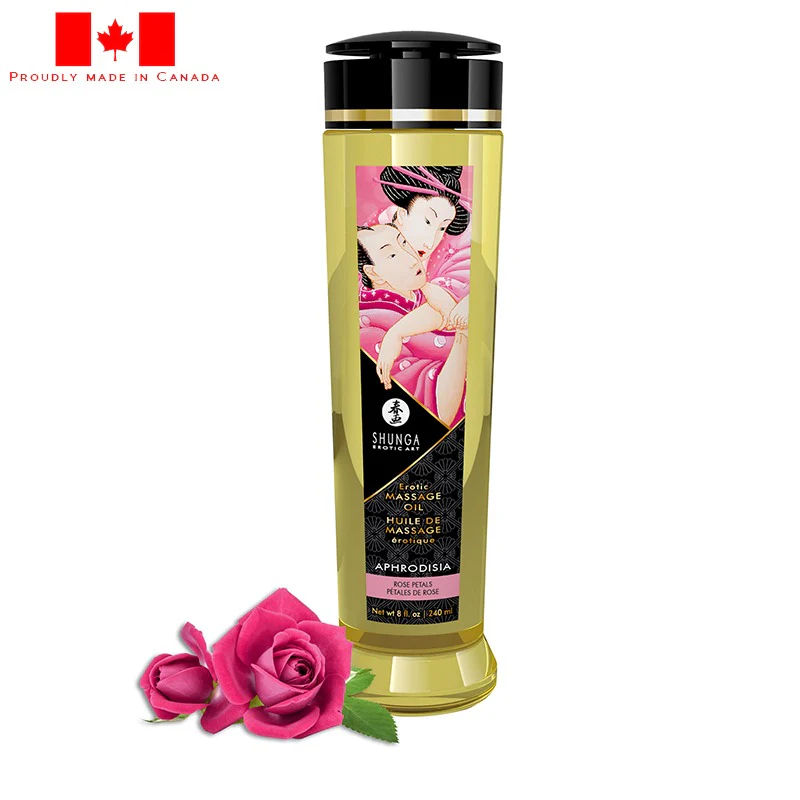 Aphrodisa Rose Petals Massage Oil by Shunga