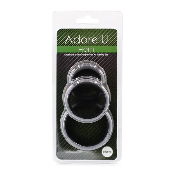 Adore U Hom Silicone Cock Ring Set