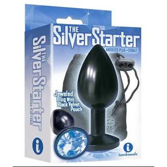 Silver Starter Circle Gem Anal Plug by Icon - Image 2