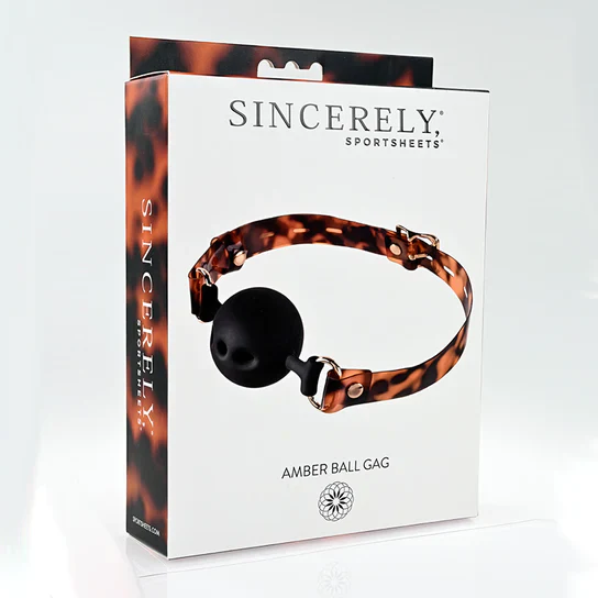 Sincerely Amber Breathable Ball Gag by Sportsheets