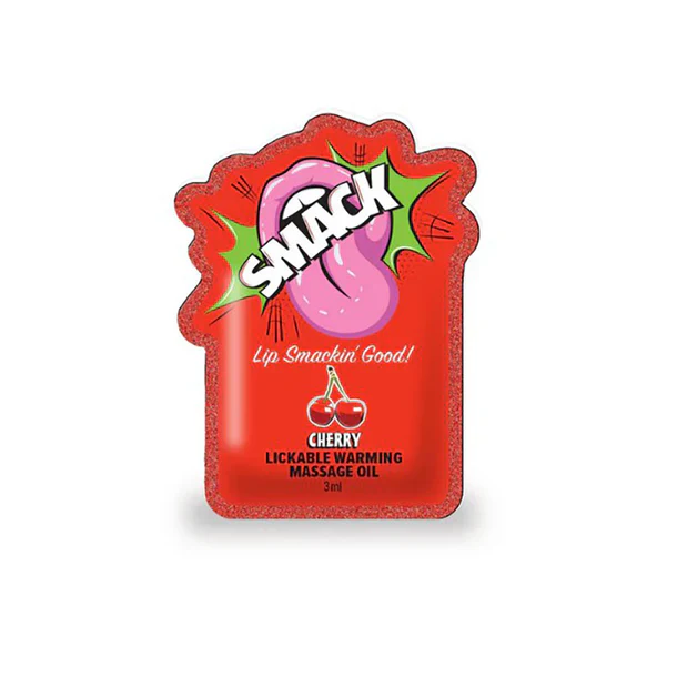 Smack Warming & Lickable Massage Oil Cherry by Little Geenie - Image 3