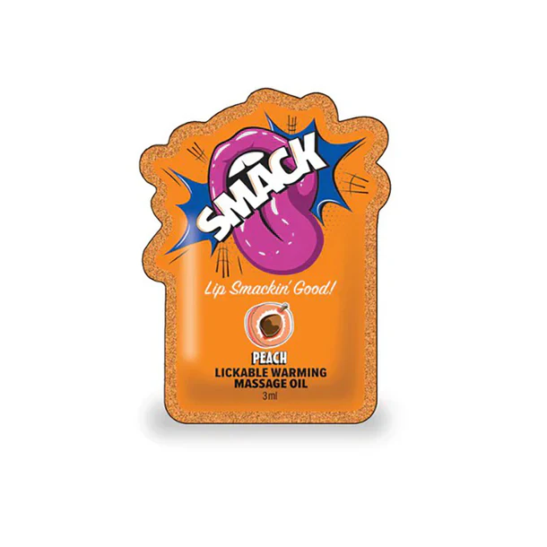 Smack Warming & Lickable Massage Oil Peach by Little Geenie - Image 2