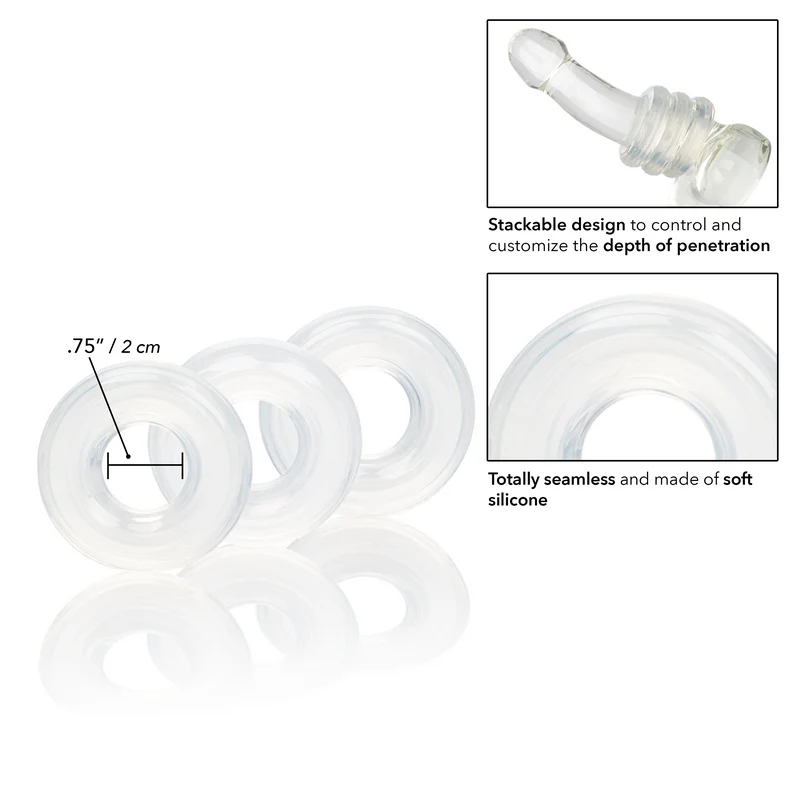 Stacker Cock Rings 3pk by Cal Exotics - Image 2