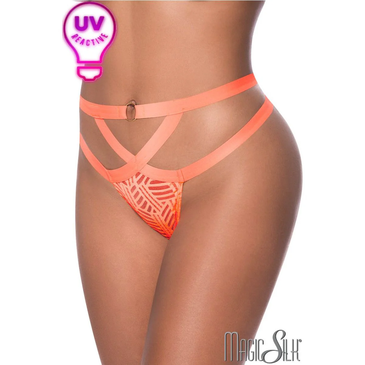 Strappy Striped Thong by Magic Silk - Image 3