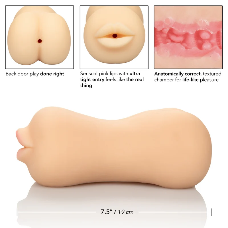 Stroke It™ Duo Mouth & Ass Masturbator by Cal Exotics - Image 2