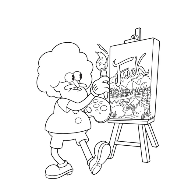 Suck my Crayon Coloring Book by Wood Rocket - Image 3