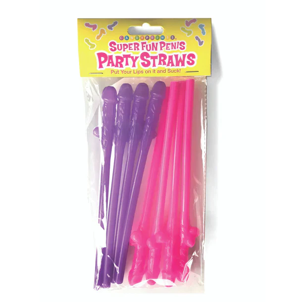 Super Fun Penis Straws 8pk by Little Genie - Image 3