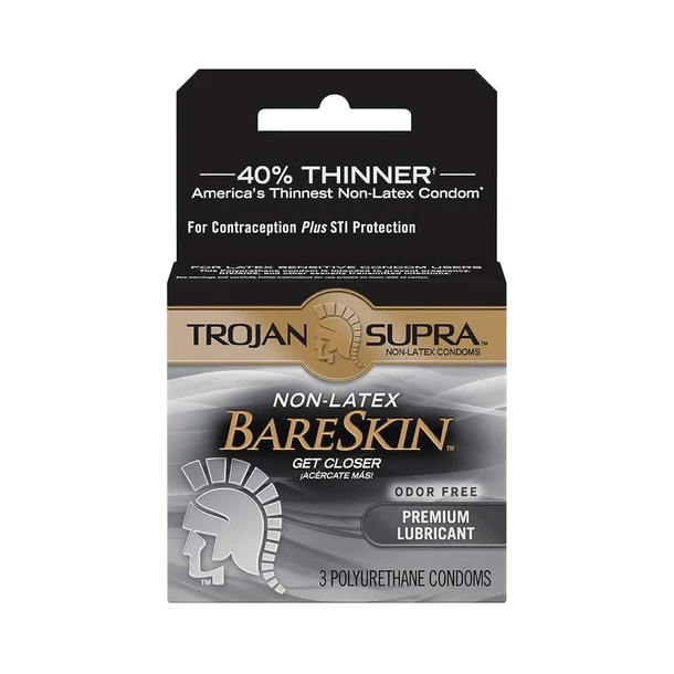 Trojan Supra Bareskin Polyurethane Condoms