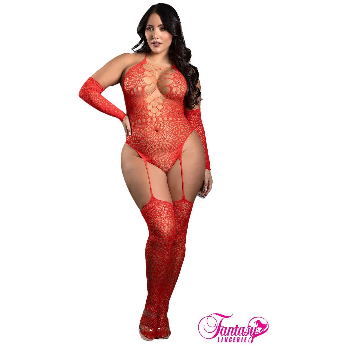Teddy Bodystocking by Fantasy Lingerie