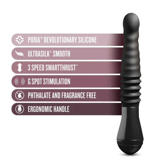 Temptasia Lazarus Thrusting Vibrator 10" by Blush Novelties - Image 2