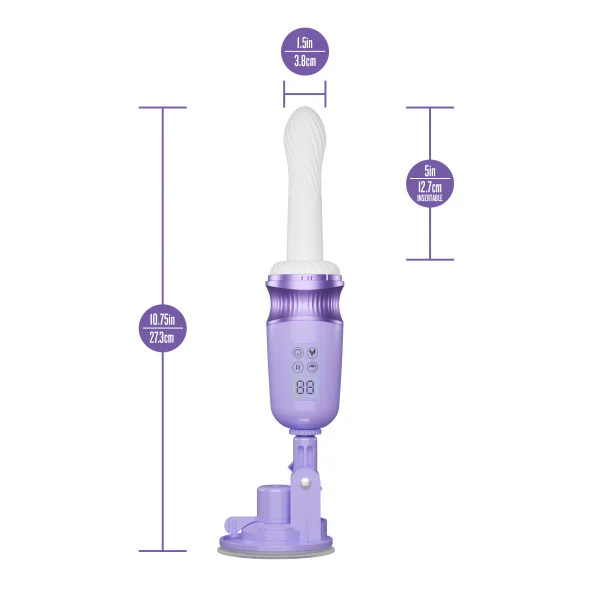 Temptasia Violet Vixen Warming Thrusting Vibrator by Blush - Image 2