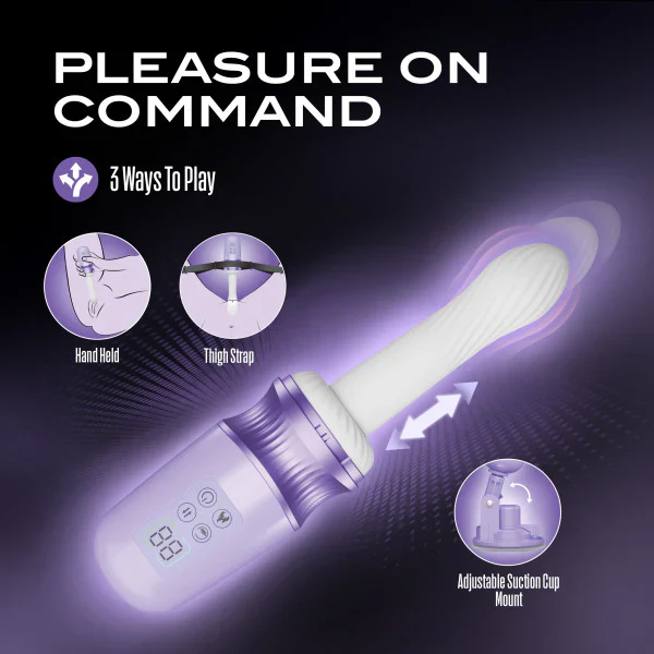Temptasia Violet Vixen Warming Thrusting Vibrator by Blush - Image 5