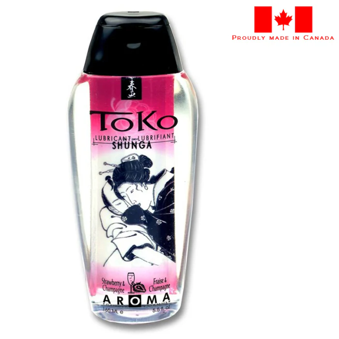 Toko Strawberry Champagne Flavored Lubricant by Shunga