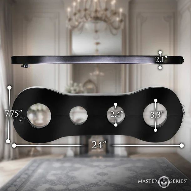 Master Series Trapped Wrist & Ankle Stocks by XR - Image 3