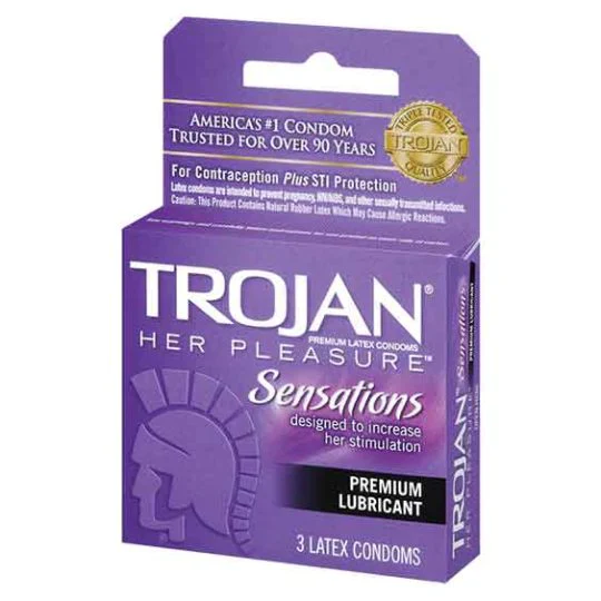 Trojan™ Her Pleasure Sensations Condoms