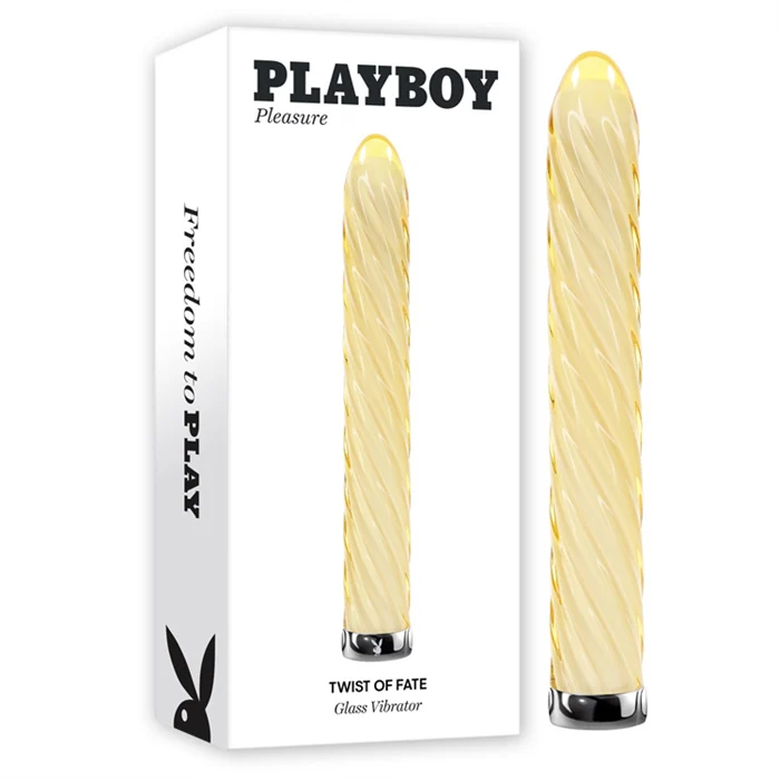 Twist of Fate Glass Vibrator by Playboy