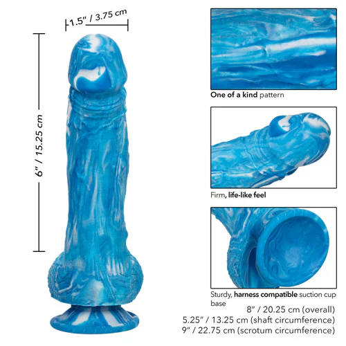 Twisted Love Twisted Dong With Balls 8" by Cal Exotics - Image 3